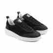 Portdance Groovies Oporto Zwarte leer Mesh Danssneakers met een vetersluiting