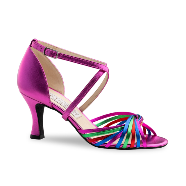 Werner Kern Mary dames dansschoen fuchsia latin schoenen 6,5 centimeter hak flare
