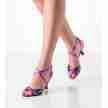 Werner Kern Mary fuchsia roze dansschoenen glimmend metallic leer salsaschoen