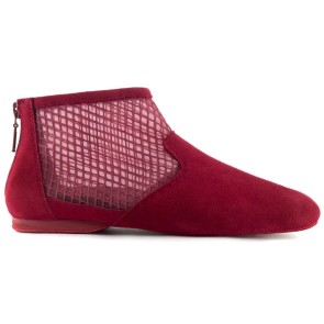 Portdance PD SWING 001 Bordeaux  Nubuck dames Jazzschoenen