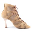 PD819 Camel Nubuck dames dansschoenen