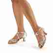 Anna Kern 908-50 Magalie Dames dansschoenen latin salsa zilver leer 