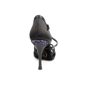Portdance PD800 Pro Net zwarte dansschoenen 75 hak