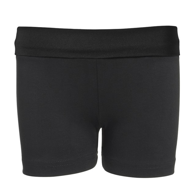 Papillon hotpant katoen flip-over PA3007danspant zwart voor dames