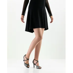 Nueva Epoca Simona Tango dansschoenen gekruist bandje hoge hak latinschoen