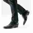 Nueva Epoca Belgrano klassieke dansschoenen voor heren met suede zool en nappaleer