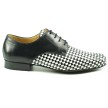 Nueva Epoca Cordoba Excentrieke heren tango dansschoenen zwart wit