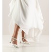 Werner Kern patty wit satijn suede zool bridal dansschoenen met 55 mm hak laag