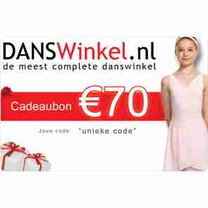 Danswinkel cadeaubon 70 Euro