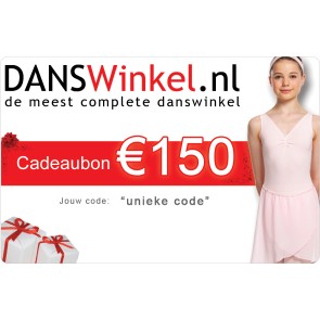 Danswinkel cadeaubon 150 Euro