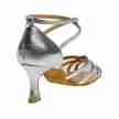 Diamant 035-087-013 zilveren dames dansschoenen met stevige hak