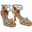 Diamant 035-087-013 zilveren dames dansschoenen voor salsa en latin