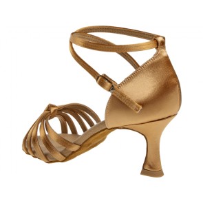 Diamant 109-087-087 dames latin satijn dansschoenen flare hak 