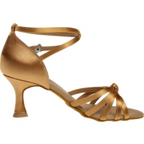 Diamant 109-087-087 dames latin satijn dansschoenen zijkant
