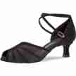 Diamant 020-077-040 dames latin dansschoenen zwart mesh