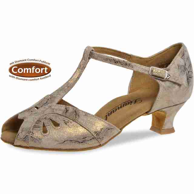Diamant 019-011-311 dames latin dansschoenen lage hak 