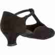Diamant 053-014-001 dames ballroomschoenen zwart blokhak
