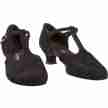 Diamant 053-014-001 dames ballroomschoenen zwart dichte neus