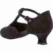 Diamant 053-014-001 dames ballroomschoenen zwart gespsluiting