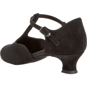 Diamant 053-014-001 dames ballroomschoenen zwart gespsluiting