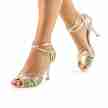 Nueva Epoca Gloria Dansschoenen voor Dames goud zilverkleurig zomers model