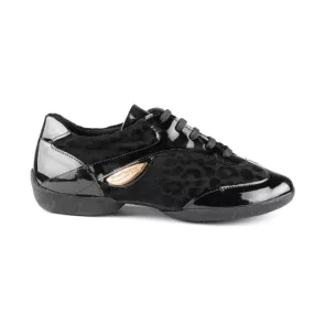Portdance PD02 Fashion Danssneakers met Panterprint en Lakleer