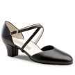 Werner Kern Debby zwarte dansschoenen voor Dames met Kruisbandje en 45 mm Blokhak