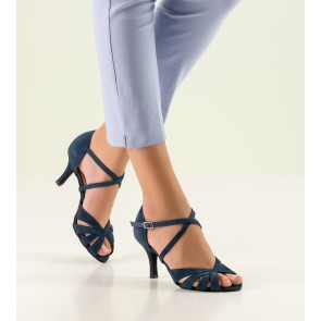 Nueva Epoca Gracia Dansschoenen voor Dames navy kleur suede materiaal open neus