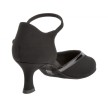Diamant 049-106-106 dames latin schoenen zwart bandjes om enkel 