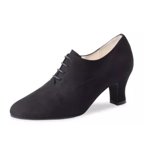 Werner Kern Olivia dames dansschoenen hak 6 cm hoog suede zwart vetermodel