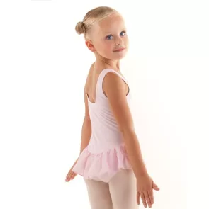 Alista Dancer Basics Ballerina roze balletpakje met rokje en spaghettibandjes
