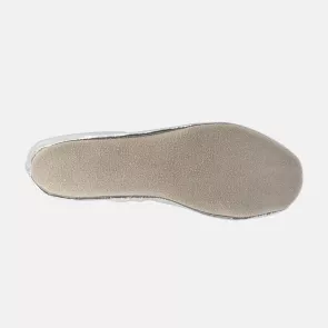 Rumpf 0051 zilveren buikdans schoenen met doorlopende suede zool