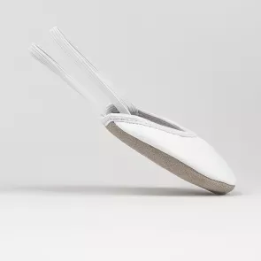 Rumpf 1033 Gymnastiek schoentjes halve zooltjes wit