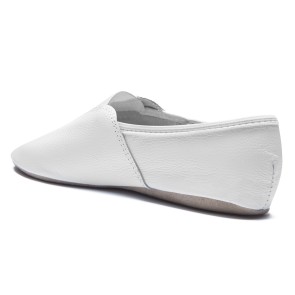 Rumpf gymnastiekschoenen wit met suede zool