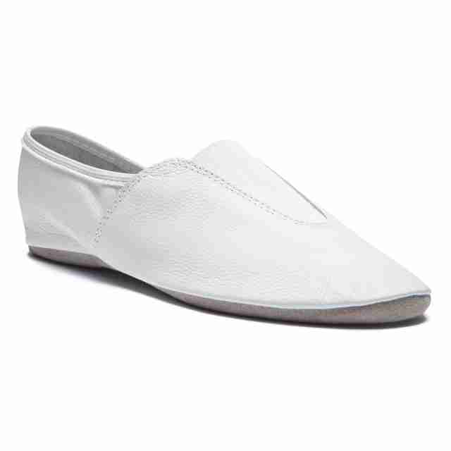 Rumpf Gymnastiekschoenen wit met suede zool 1038