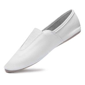 Rumpf Gymnastiekschoenen wit met suede zool 1038
