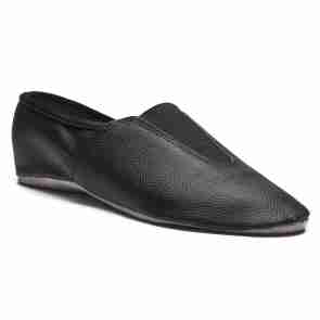 Rumpf Gymnastiekschoenen zwart met suede zool 1038