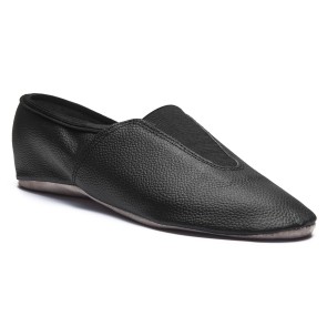 Rumpf Gymnastiekschoenen zwart met suede zool 1038