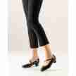 vWerner Kern Cindy zwart leer dames dansschoen ballroom lage hak ballerina model comfortabel