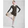 Temps Danse Joyce danstop donkergrijs wikkeltop shadow