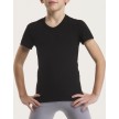 Temps Danse Jongens T-shirt Oliver zwart met V-hals