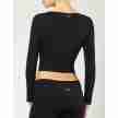 Temps-Danse-Vidy-dames-overslag-vest-lange-mouwen-zwart-achterkant