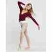Temps Danse Vigueur ballet cross-over vestje bordeaux