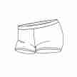 Temps Danse Visu Zwarte Dansshort voor Dames patroon
