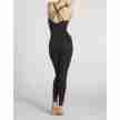 Temps-Danse dames dames unitard gekruisde spaghettibandjes zwart achterkant 