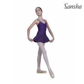 Sansha Balletpak Paars met Rokje voor Kinderen
