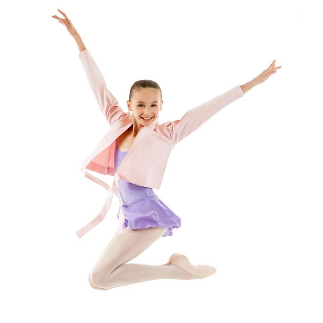 Sansha Candy G22C Balletvest Roze voor Meisjes met Koordje op de Rug