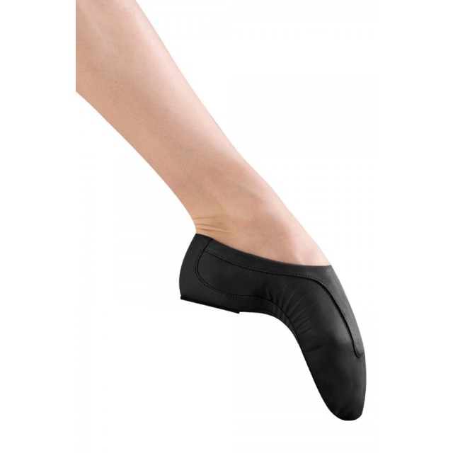 Bloch S0470L pulse jazzschoenen leer elastische sluiting zwart