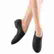 Bloch S0470L pulse jazzschoenen leer elastische sluiting zwart suede splitzool 