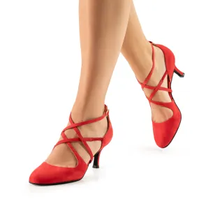 Nueva Epoca Marissa rode Dansschoenen voor Dames met dichte teen voor tango latin salsa